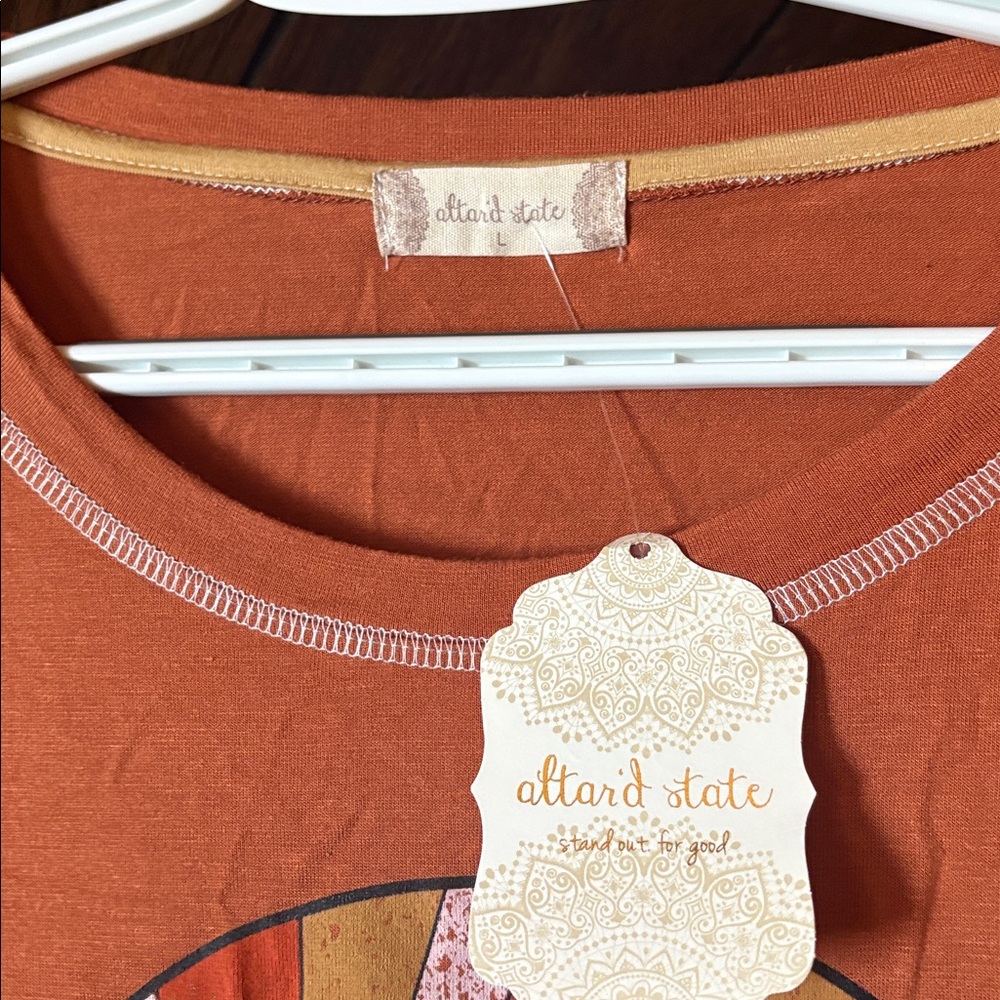Altar'd State Orange Graphic Tee - Picture 3 of 3